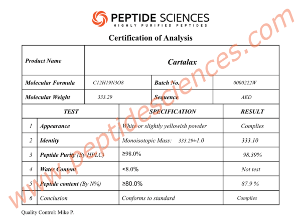 Cartalax 20mg (Bioregulator)