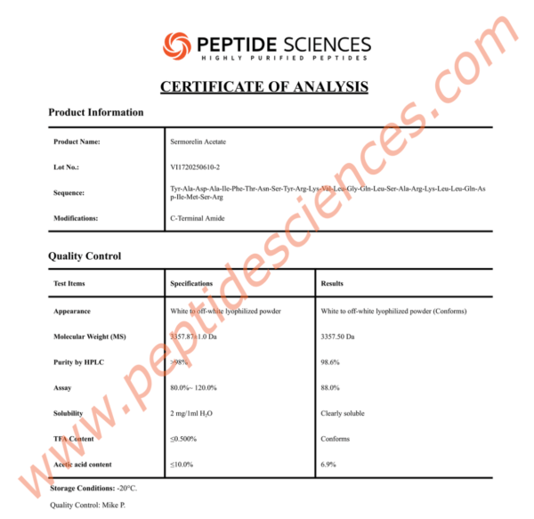 Sermorelin 2mg