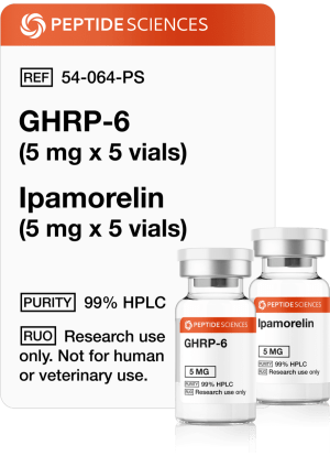 GHRP-6 (5mg x 5) and Ipamorelin (5mg x 5)